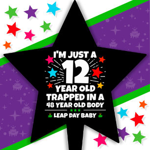 Leap Year Birthday Party 48th Birthday Leap Day Cake Topper