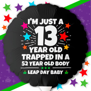 Leap Year Birthday Party 52nd Birthday Leap Day Balloon