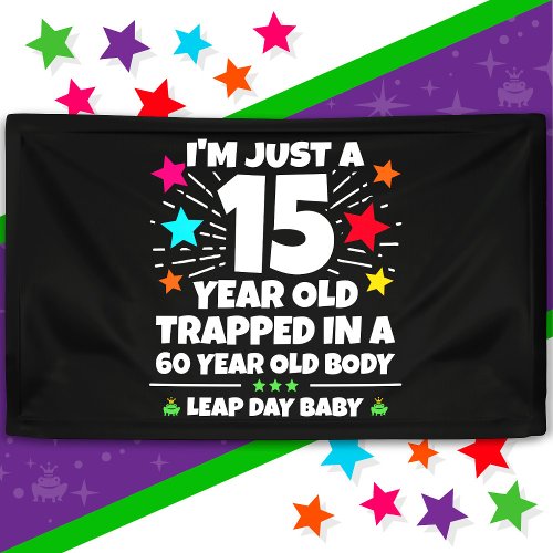 Leap Year Birthday Party 60th Birthday Leap Day Banner