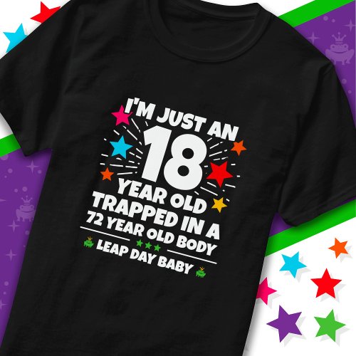 Leap Year Birthday Party 72nd Birthday Leap Day T_Shirt