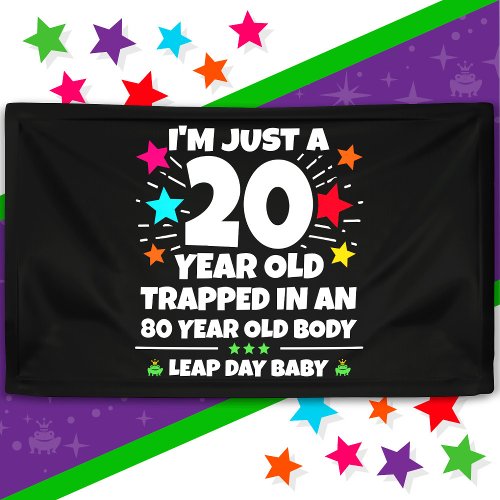 Leap Year Birthday Party 80th Birthday Leap Day Banner