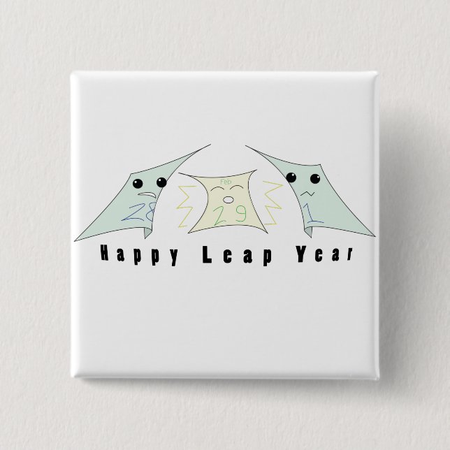 leap year celebration! button (Front)
