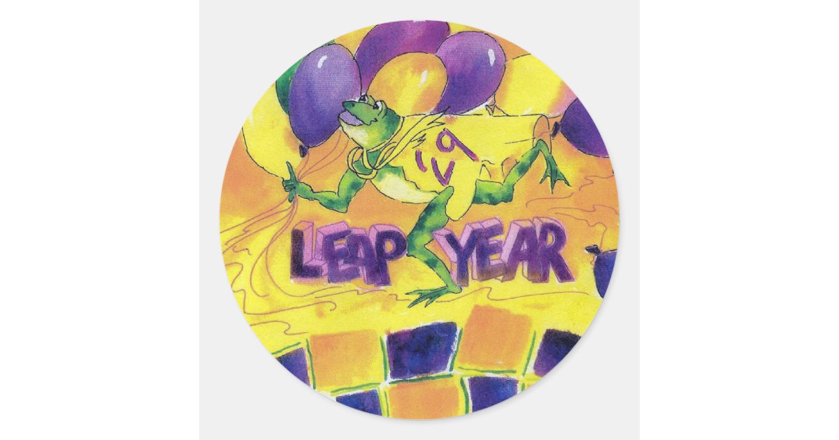 LEAP YEAR CLASSIC ROUND STICKER | Zazzle