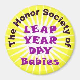 LEAP YEAR DAY BIRTHDAY CLUB MAGNET
