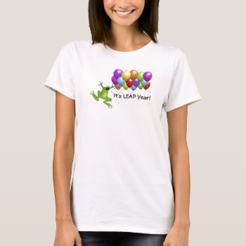 Leap Year Frog Shirt by elizdesigns at Zazzle