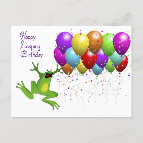 Leap Year Happy Birthday Card