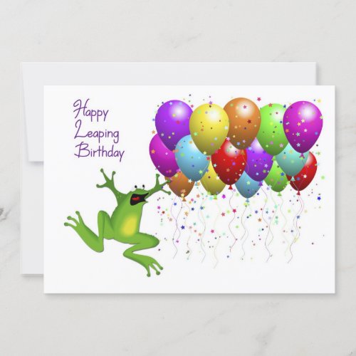 Leap Year Happy Birthday Card