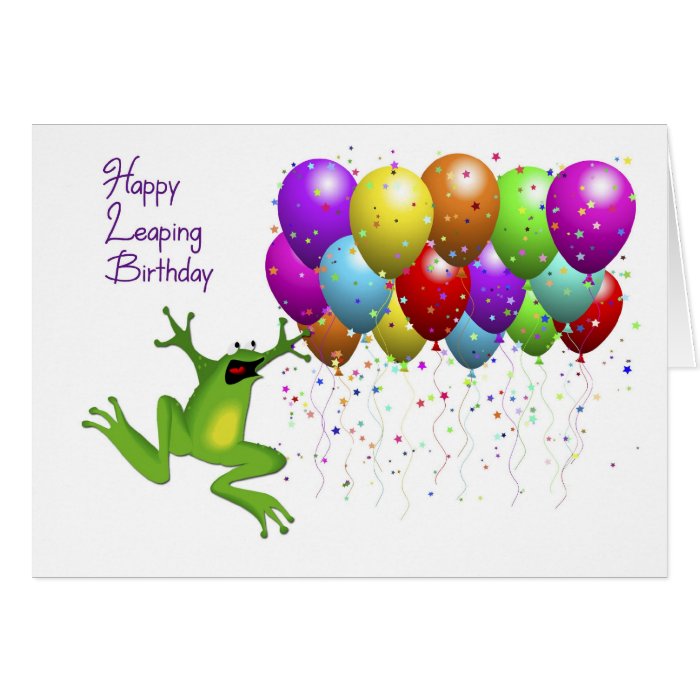 Leap Year Birthday Cards 2024 - Clair Demeter