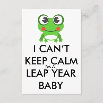 Leap Year/ Leap Day Baby Birthday Invitation by stopnbuy at Zazzle