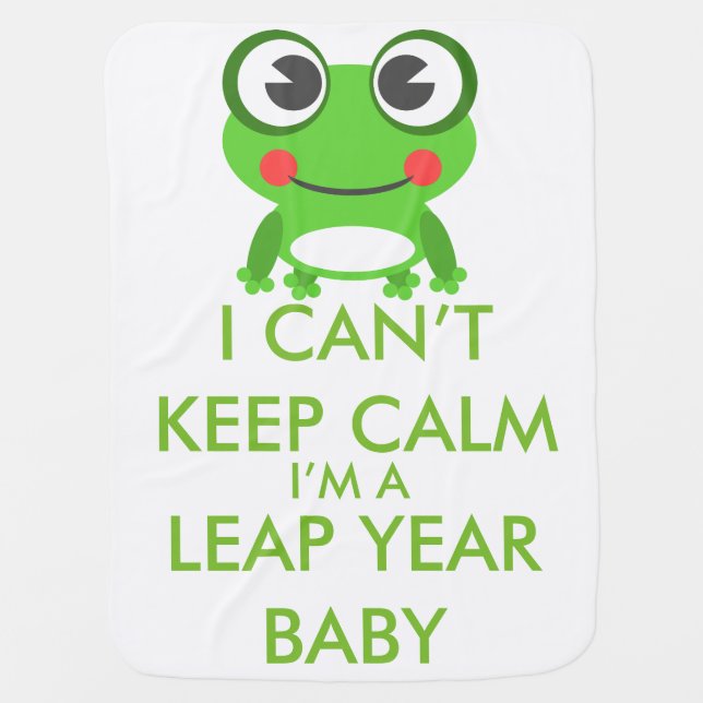 Leap Year/ Leap Day Baby Blanket (Front)