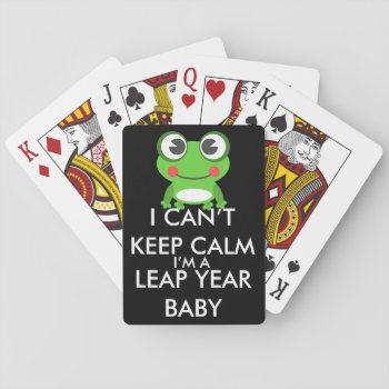 Leap Year/ Leap Day Baby Playing Cards by stopnbuy at Zazzle