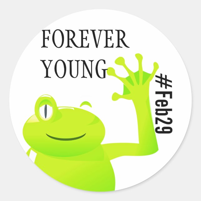 Leap Year/ Leap Day Baby Sticker (Front)
