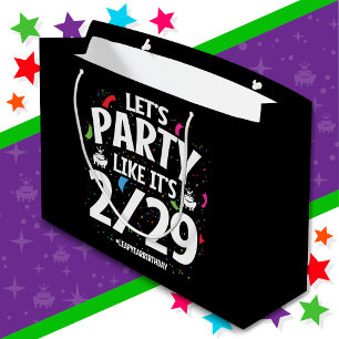 Leap Year Leap Day Party Feb 29th Birthday Large Gift Bag