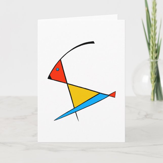 Leapfrog Hare Blank Greeting Card (Front)