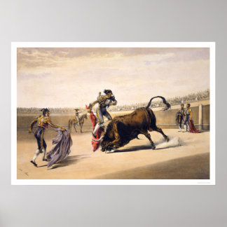 Leaping a Bull Poster