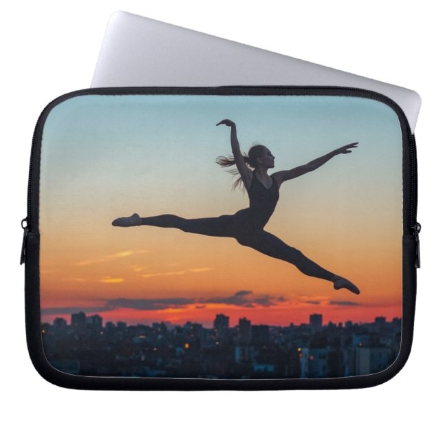 Leaping Ballerina  Laptop Sleeve (Front)
