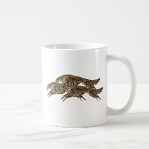 Leaping Borzoi Coffee Mug