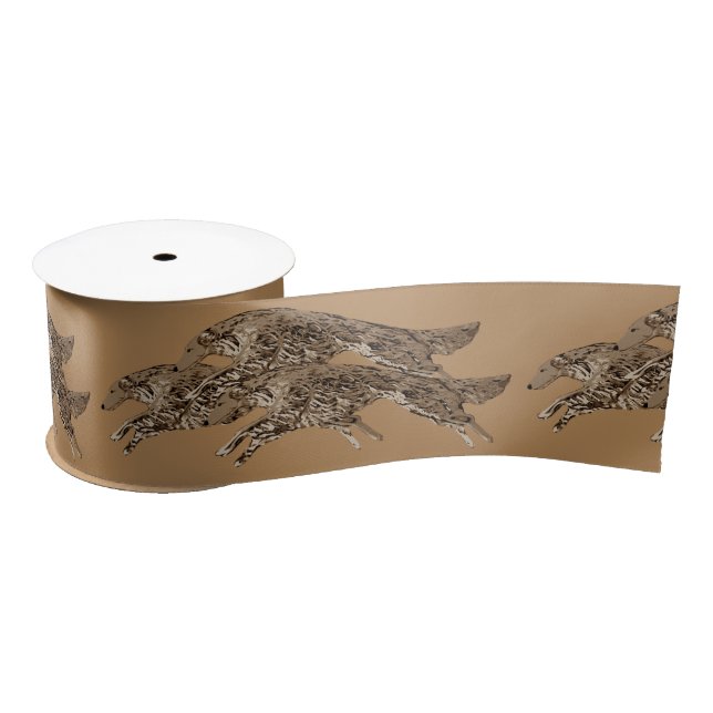 Leaping Borzoi Ribbon (Spool)