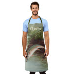 Leaping Brook Trout by S.A. Kilbourne Vintage Fish Apron