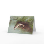 Leaping Brook Trout by S.A. Kilbourne Vintage Fish Card