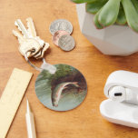 Leaping Brook Trout by S.A. Kilbourne Vintage Fish Keychain
