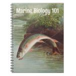 Leaping Brook Trout by S.A. Kilbourne Vintage Fish Notebook