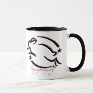 Leaping Bunny Outline Mug