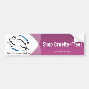 Leaping Bunny Shop Cruelty-Free Bumper Sticker