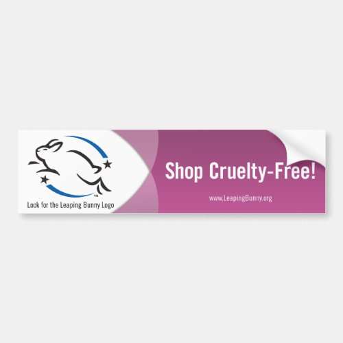 Leaping Bunny Shop Cruelty_Free Bumper Sticker
