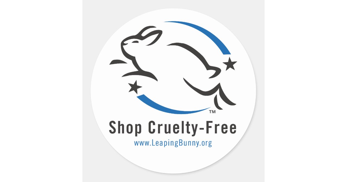 Leaping Bunny Shop Cruelty-Free Classic Round Sticker | Zazzle