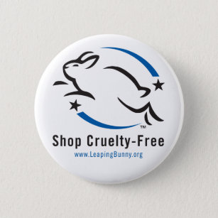 Leaping Bunny Shop Cruelty-Free Pinback Button
