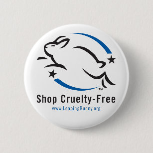 Leaping Bunny Shop Cruelty-Free Pinback Button