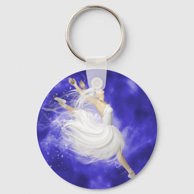 Leaping Dancer Keychain (Front)