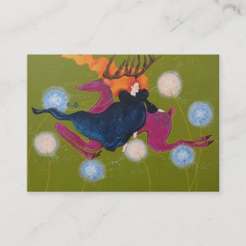 Leaping Deer. Business Card