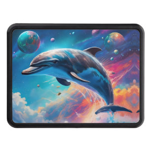 Leaping Dolphin, Fantasy, planets  Hitch Cover