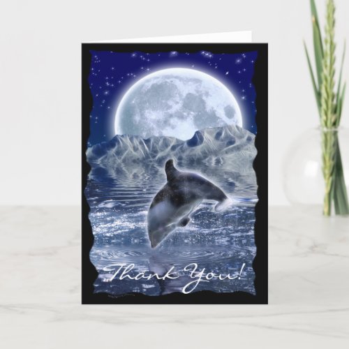 LEAPING DOLPHIN Fantasy Thank You Card Series