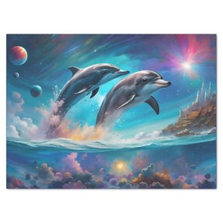 Leaping Dolphins, Fantasy, planets 