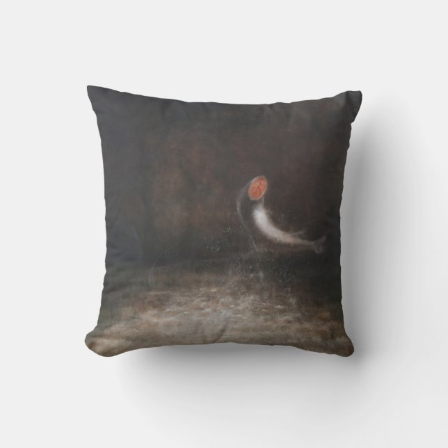 Leaping Fish 2012 Throw Pillow (Front)