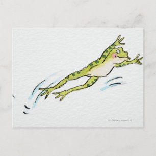 Leaping Frog 2 Postcard