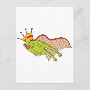 Leaping Frog Prince Color Postcard