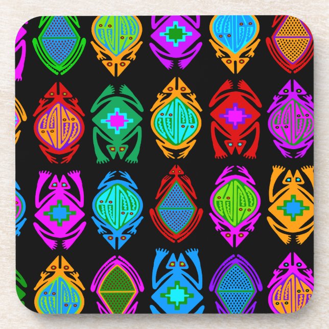 Leaping Frogs Beverage Coaster (Front)