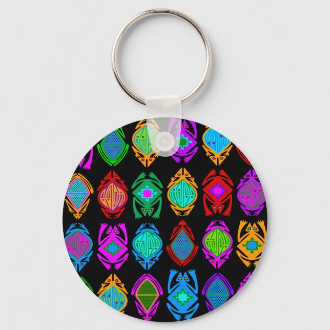 Leaping Frogs Keychain (Front)