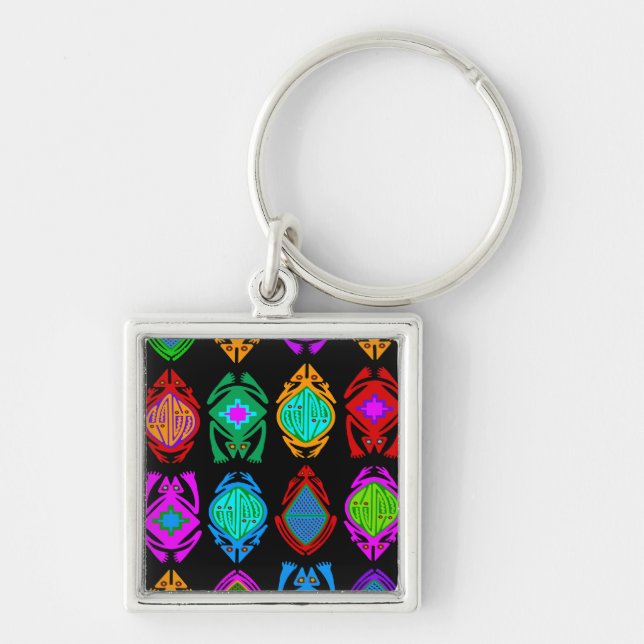 Leaping Frogs Keychain (Front)