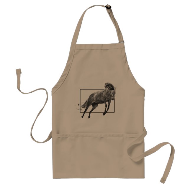 Leaping Horse Adult Apron (Front)