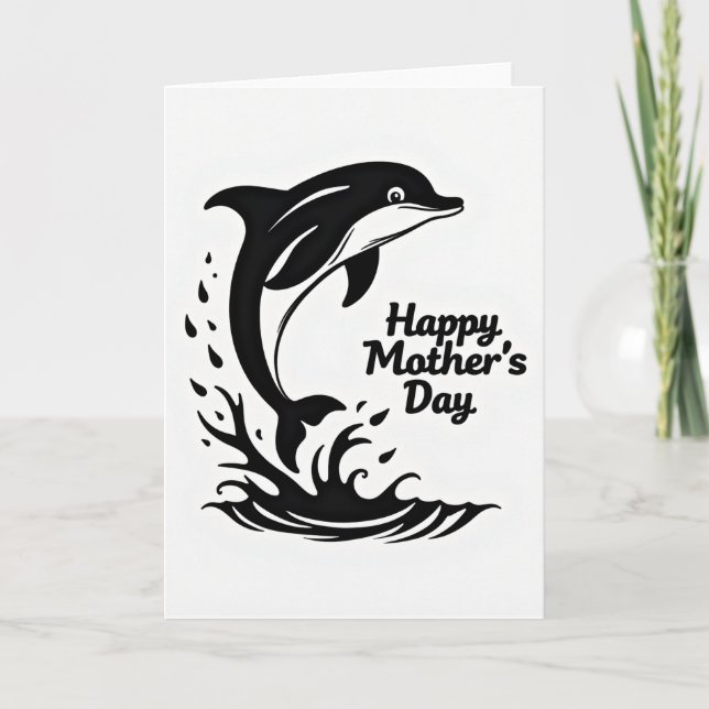 Leaping Joyful Mothers Day Card (Front)