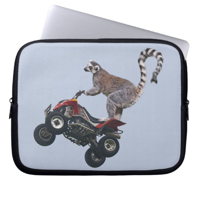 Leaping Lemur Laptop Sleeve (Front)