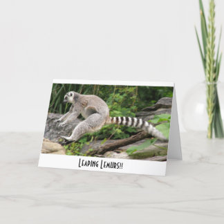 Leaping Lemurs!! Card