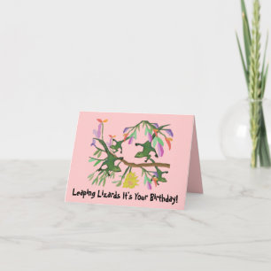 Leaping Lizards Birthday Cards