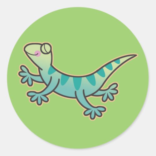 Leaping Lizards Classic Round Sticker