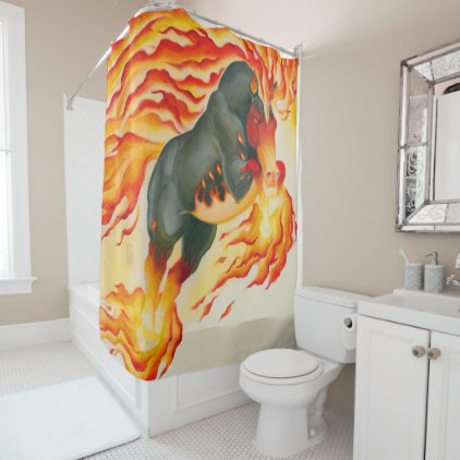 Leaping Nightmare Shower Curtain